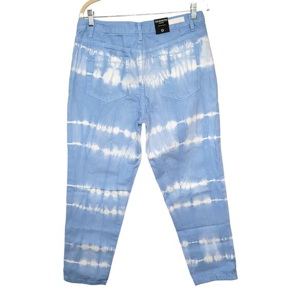 Blank NYC The Rivington High Rise Tapered Blue/White Tie Dye Jeans Women Sz 30 - Picture 4 of 8